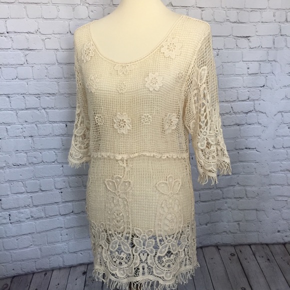 anthropologie Other - SOLITAIRE BY RAVI KHOSLA DRESS TUNIC SWIM COVER